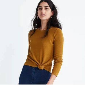 Madewell/Texture & Thread Jacquard Knot-Front Top